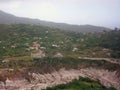 Extensive damage to the southern part of the island of Montserrat following the eruption of the Soufriere Hills volcano