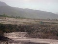 Extensive damage to the southern part of the island of Montserrat following the eruption of the Soufriere Hills volcano