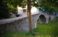 Exterioir view to Tanners Bridge near Lana river, tirana, Albania