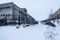 Exterior of abandoned prison