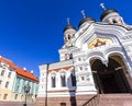 Exterior of the Alexander Nevsky Cathedral in Tallinn in Estonia