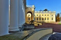 The exterior of Alexander palace in Pushkin,