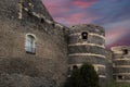 Exterior of Angers Castle, Angers city, France