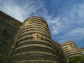 Exterior of Angers Castle, Angers city, France