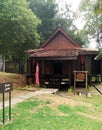 Exterior of antique Ethnic Malay Kedah house