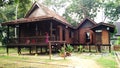 Exterior of antique Malay house