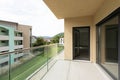 Exterior apartment on the second floor, view from the terrace Royalty Free Stock Photo