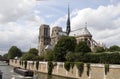 Exterior apse notre dame cathedral paris Royalty Free Stock Photo