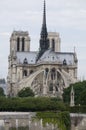Exterior apse notre dame cathedral paris france Royalty Free Stock Photo