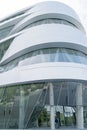 Exterior of architecturally modern Mercedes Museum Royalty Free Stock Photo