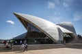 Exterior architecture detail of sydney opera house landmark in a