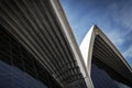 Exterior architecture detail of sydney opera house landmark in a