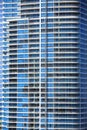 Exterior architecture of tall building with apartment homes Royalty Free Stock Photo