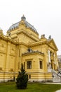 Exterior of the Art Pavilion in Lower Town of Zagreb, Croatia Royalty Free Stock Photo