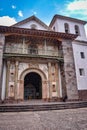 Exterior of the Barroque-style church of Andahuaylillas, Cusco, Peru