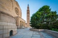 The exterior of the Basilica of the National Shrine of the Immaculate Conception, in Washington, DC. Royalty Free Stock Photo