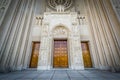 The exterior of the Basilica of the National Shrine of the Immaculate Conception, in Washington, DC. Royalty Free Stock Photo