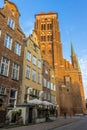 Exterior of Basilica of St. Mary of the Assumption of the Blessed Virgin Mary in Gdansk