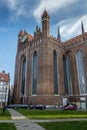 Exterior of Basilica of St. Mary of the Assumption of the Blessed Virgin Mary in Gdansk