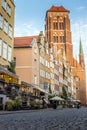 Exterior of Basilica of St. Mary of the Assumption of the Blessed Virgin Mary in Gdansk