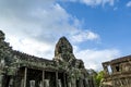 Exterior of the Bayon temple, Angkor Thom, Angkor, Cambodia