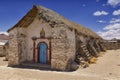 Exterior of the beautiful Parinacota village church, Putre, Chile. Royalty Free Stock Photo