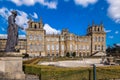 Exterior of Blenheim palace in Oxfordshire, UK