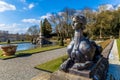 Exterior of Blenheim palace in Oxfordshire, UK Royalty Free Stock Photo