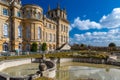 Exterior of Blenheim palace in Oxfordshire, UK