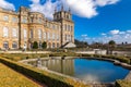 Exterior of Blenheim palace in Oxfordshire, UK