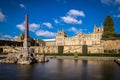 Exterior of Blenheim palace in Oxfordshire, UK Royalty Free Stock Photo