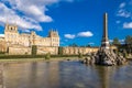 Exterior of Blenheim palace in Oxfordshire, UK Royalty Free Stock Photo