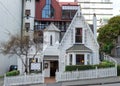 Exterior of Boulcott Street Bistro on a street in Wellington city, New Zealand