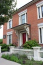 Exterior brick facade of historic building, now GO ART! the Genesee-Orleans Regional Arts Council,New York, 2018-