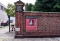 Exterior Brick Wall of the Christ Church Cemetery at Fifth and Arch Streets Where Benjamin Franklin is Buried