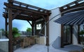 Exterior building, design rendering, architecture