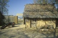 Exterior of building in historic Jamestown, Virginia, site of the first English Colony