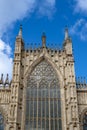 Exterior building of York Minster, the historic cathedral built in English gothic style located in City of York, England, UK