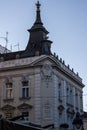 Exterior of Buildings in Knez Mihailova street in Belgrade, Serbia, vertical Royalty Free Stock Photo