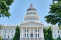 Exterior of the California State Capitol Building Royalty Free Stock Photo