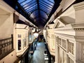 Exterior of the Castle Quarter Victorian shopping arcade in Cardiff city centre