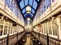 Exterior of the Castle Quarter Victorian shopping arcade in Cardiff city centre