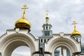 Exterior of the Cathedral of the Assumption of the Virgin, Tashkent, Uzbekistan, Asia Royalty Free Stock Photo