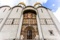 Exterior of the Cathedral of the Dormition in the Moscow Kremlin, Russia