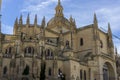 Exterior of the cathedral with pinnacles and gothic vaults, City