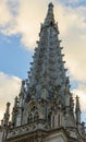 Exterior of the Catholic Cathedral with Gothic architecture