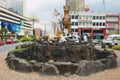 Exterior of the Cats monument in downtown Kuching, Malaysia.