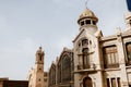 Exterior of the Central Market building in Valencia Royalty Free Stock Photo