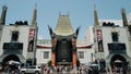 Exterior of the Chinese Theater on Hollywood Boulevard with blie sky Royalty Free Stock Photo