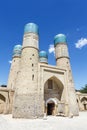 Exterior of the Chor Minor Madrassah in Bukhara, Uzbekistan